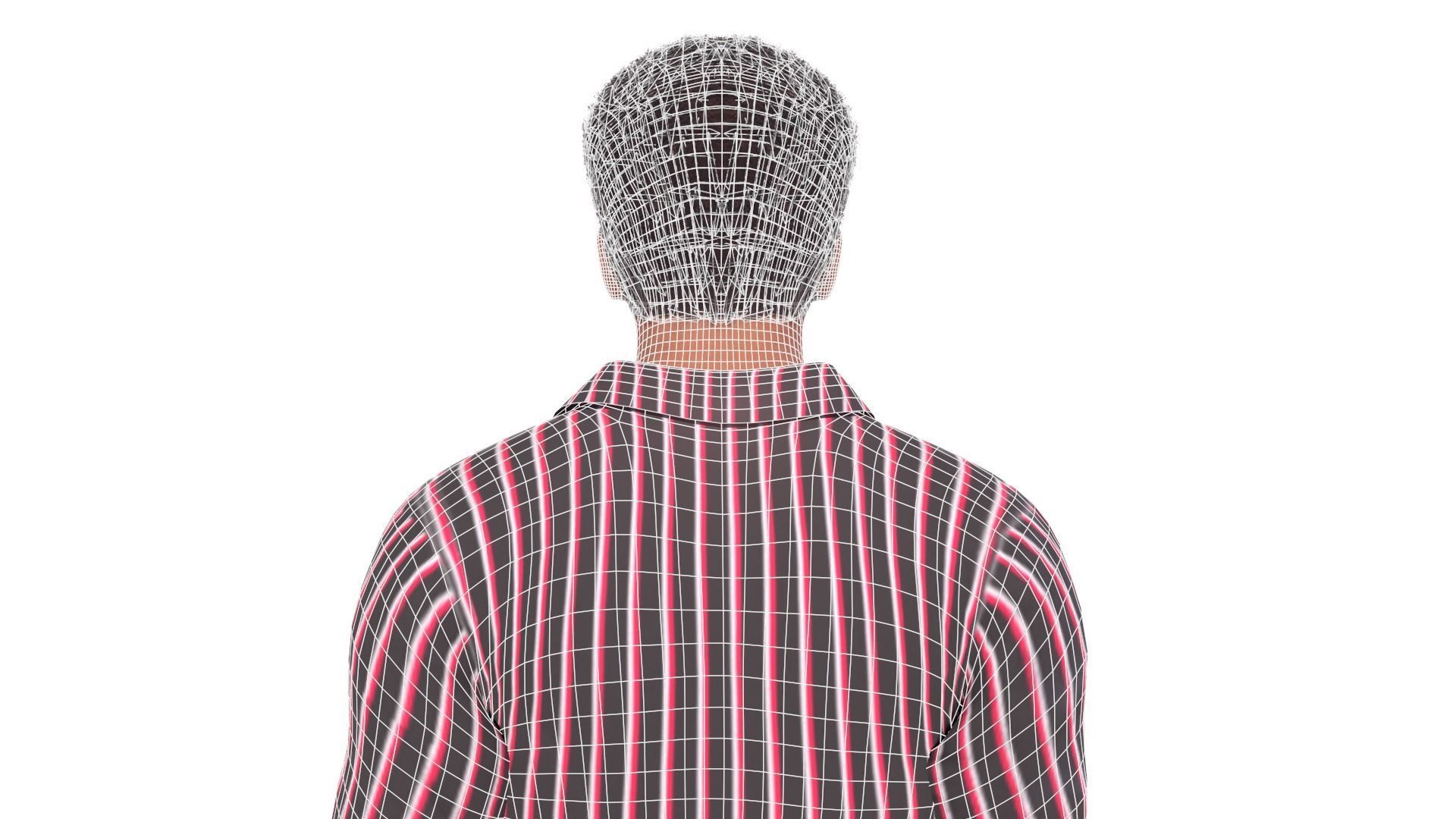 Afro Man Game Ready 3D model_17