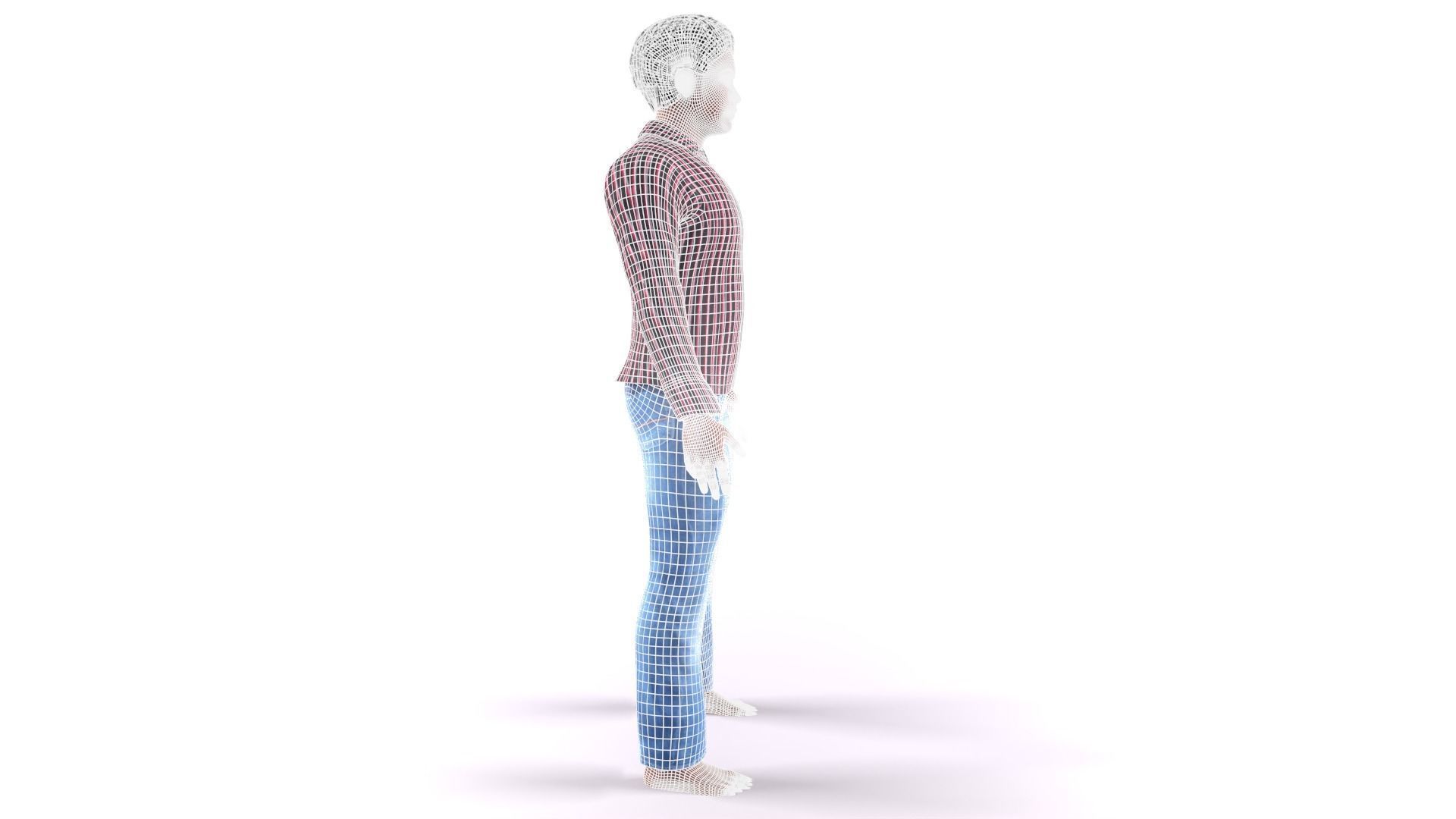 Afro Man Game Ready 3D model_15