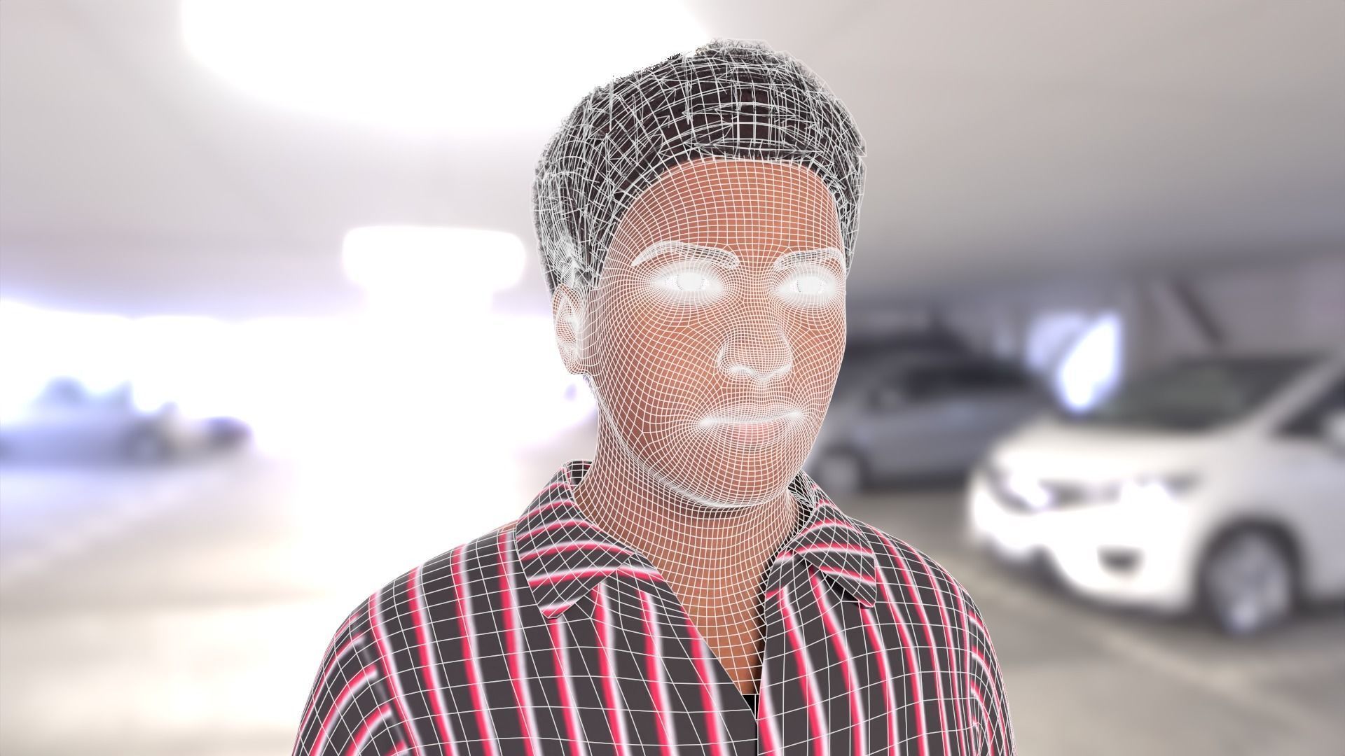 Afro Man Game Ready 3D model_19