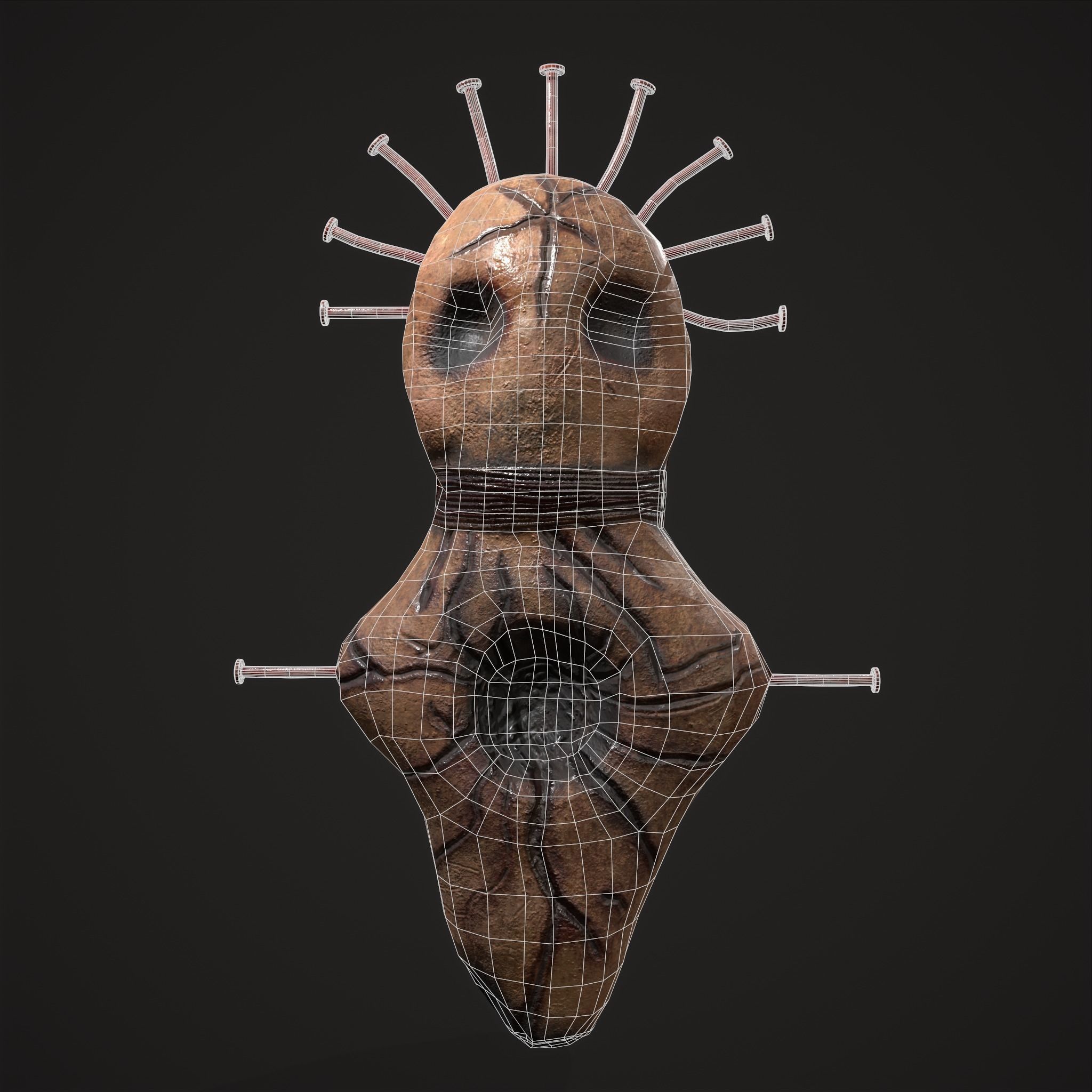 Creepy Doll Low-poly 3D model_28