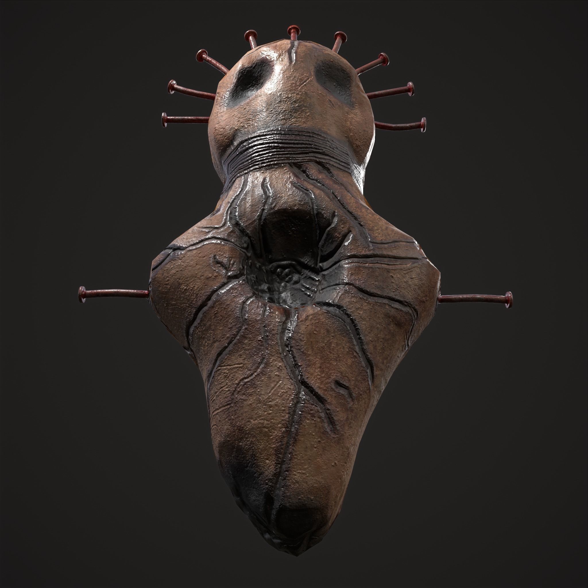 Creepy Doll Low-poly 3D model_13