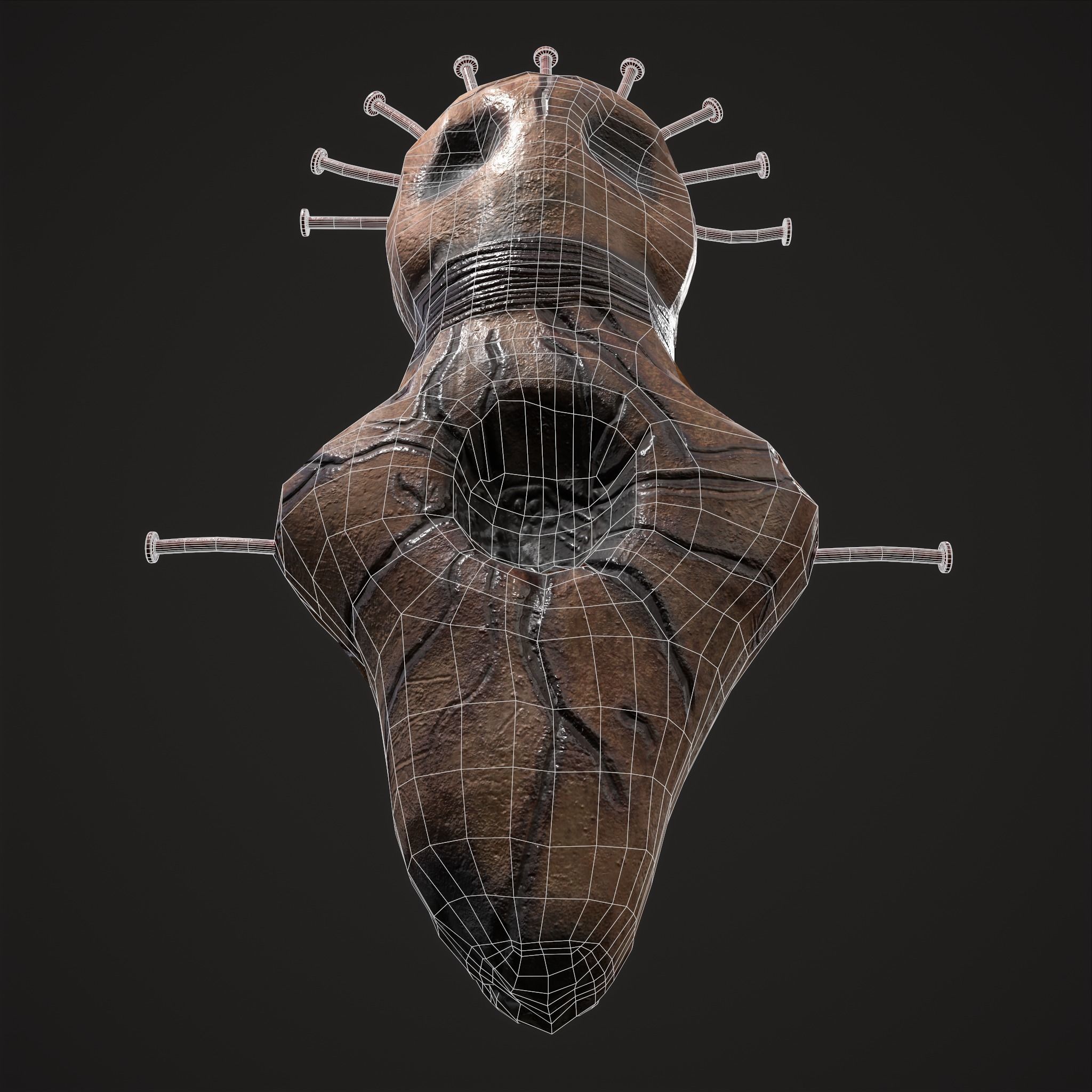 Creepy Doll Low-poly 3D model_14