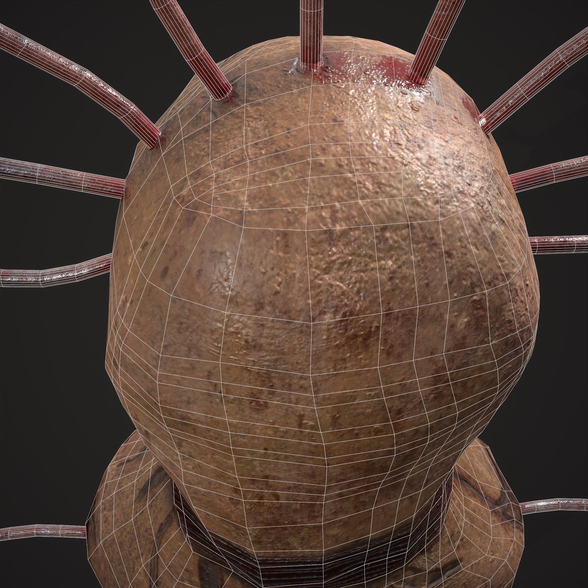 Creepy Doll Low-poly 3D model_24