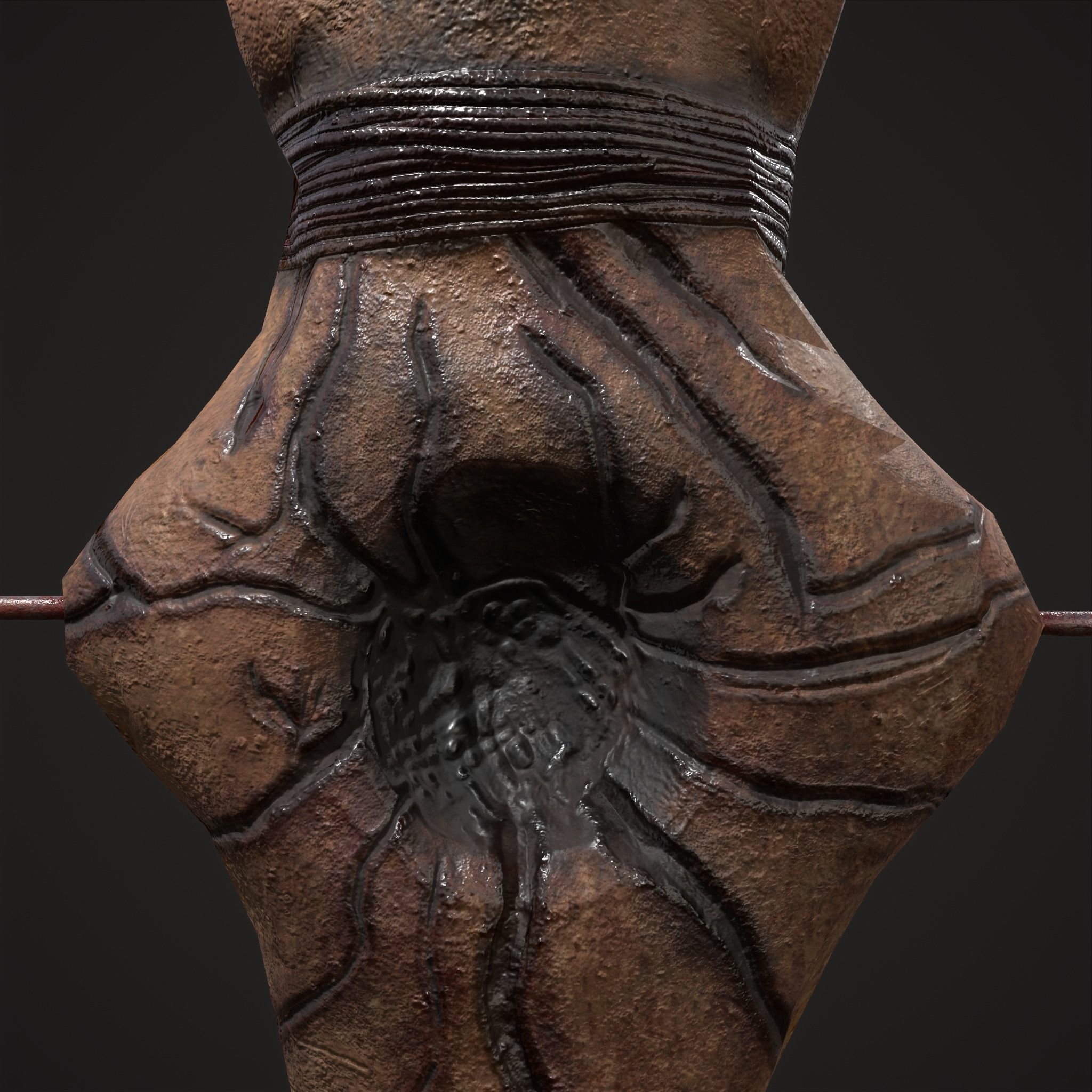 Creepy Doll Low-poly 3D model_19