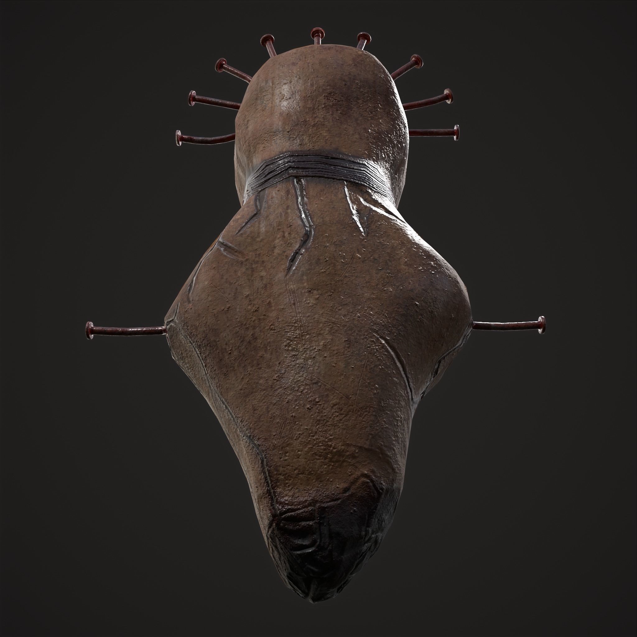 Creepy Doll Low-poly 3D model_15