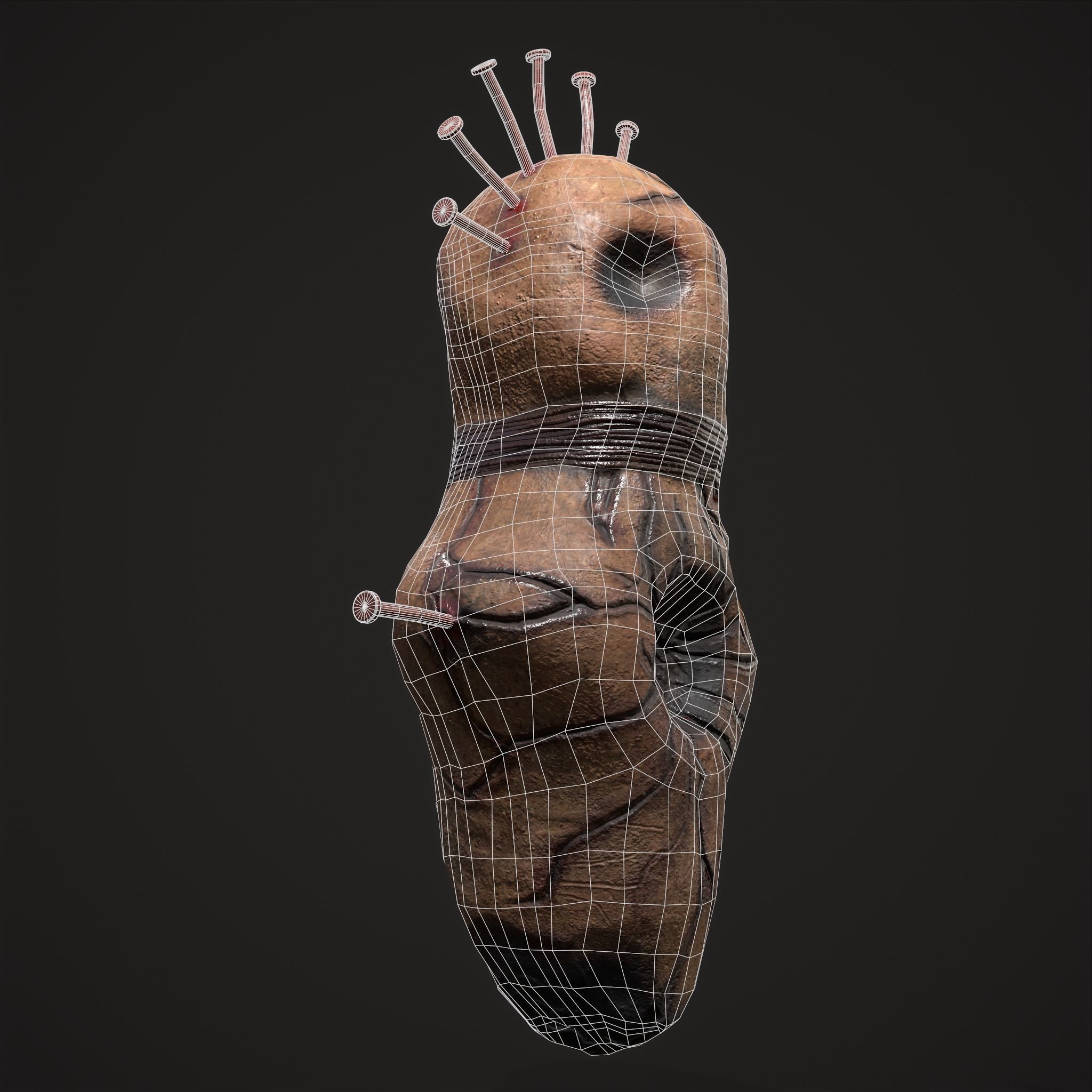 Creepy Doll Low-poly 3D model_18