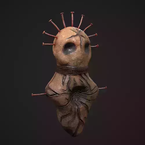 Creepy Doll Low-poly 3D model