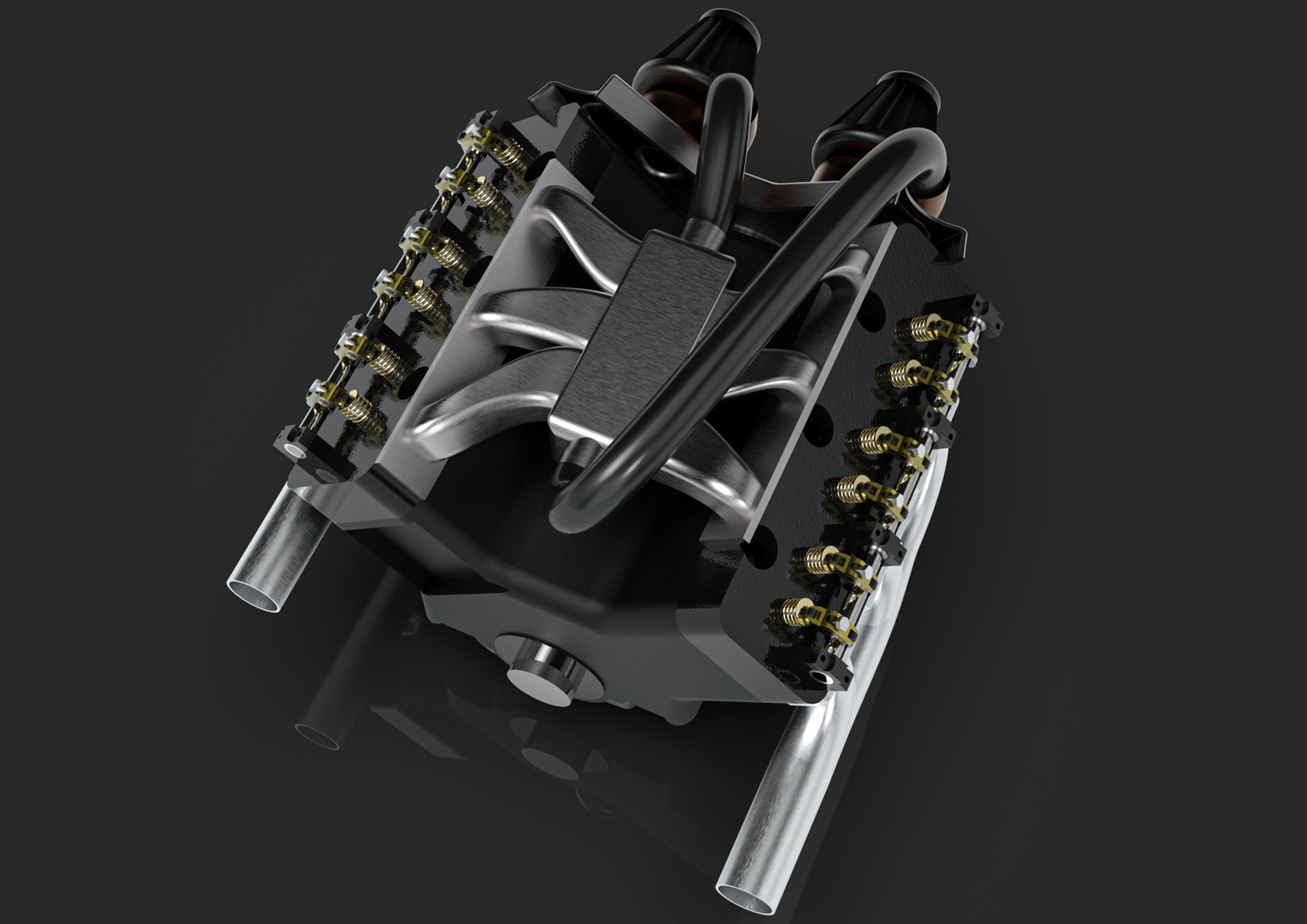 v6 engine 3D model_5