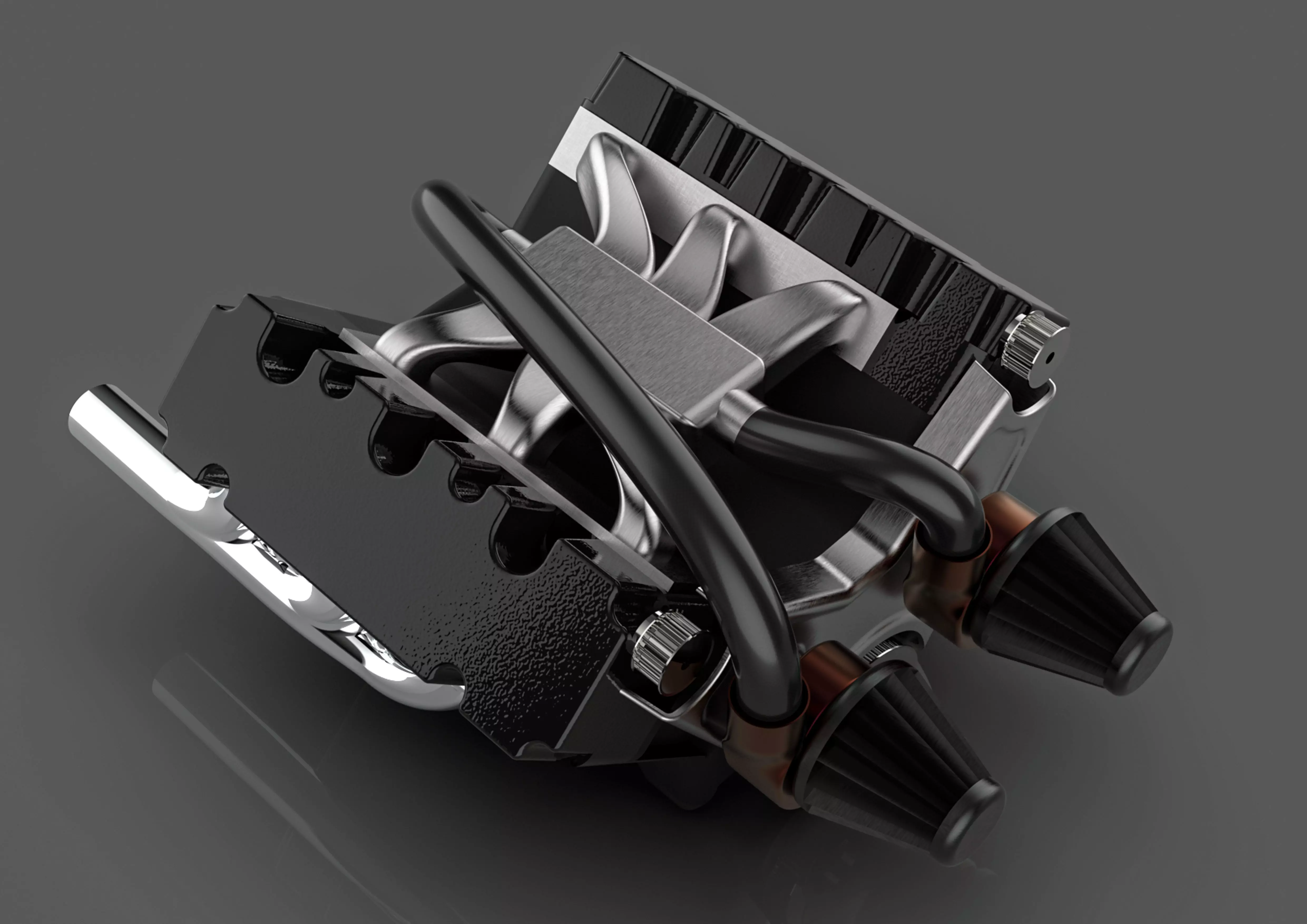 v6 engine 3D model_0