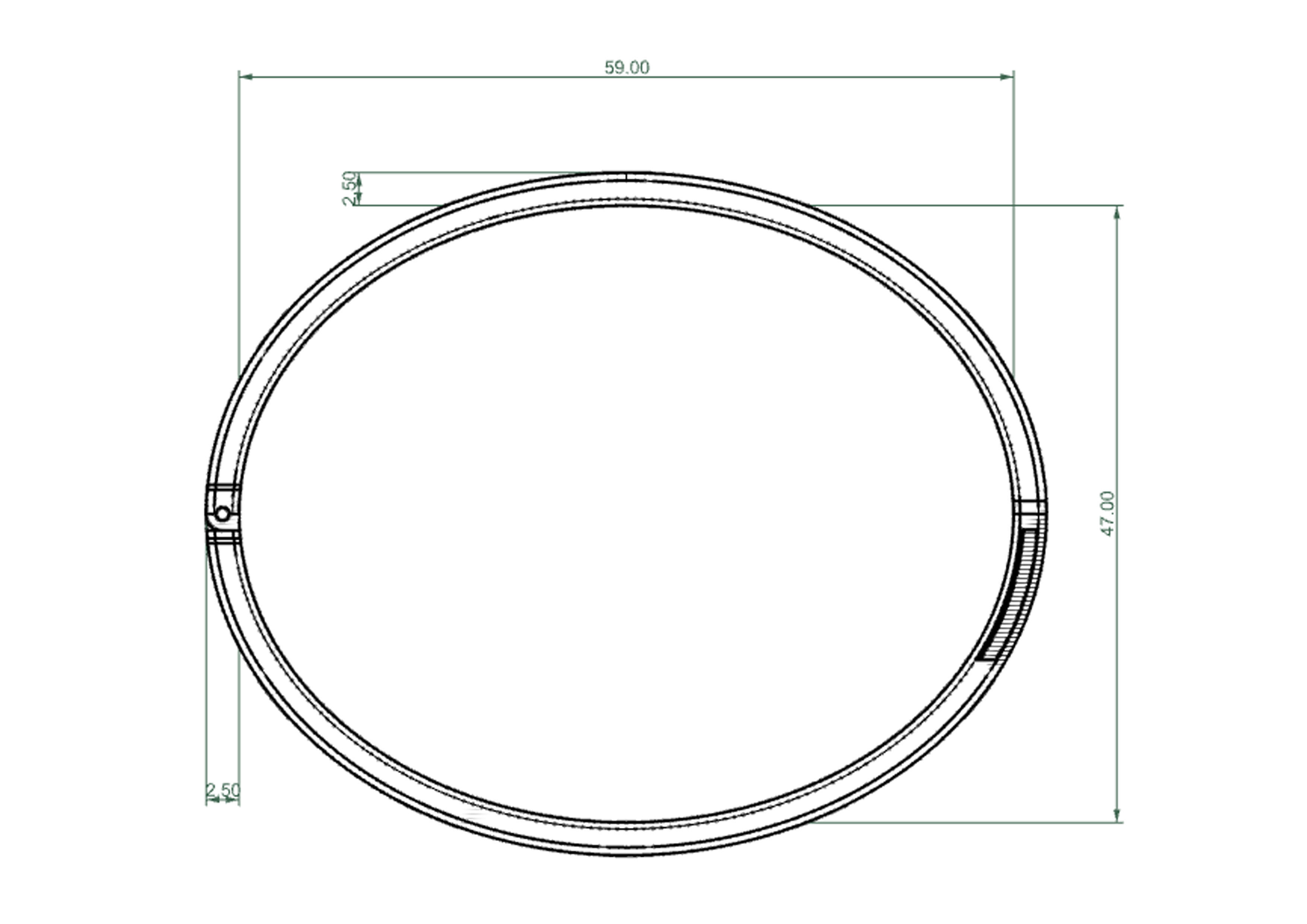 Bracelet with holes in it 3D print model_11