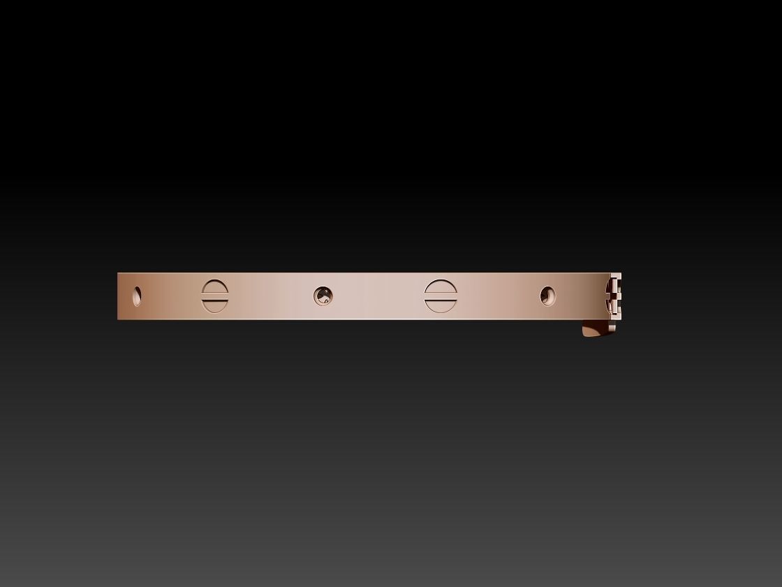 Bracelet with holes in it 3D print model_7
