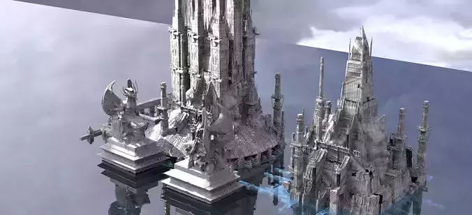 Alien Nile River Temples