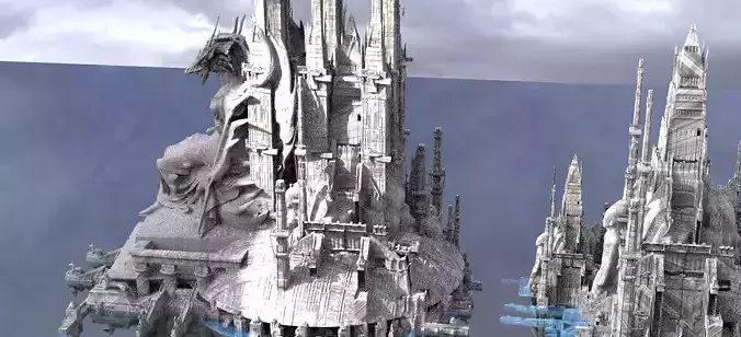 Ancient Alien Ruins City Kit bash