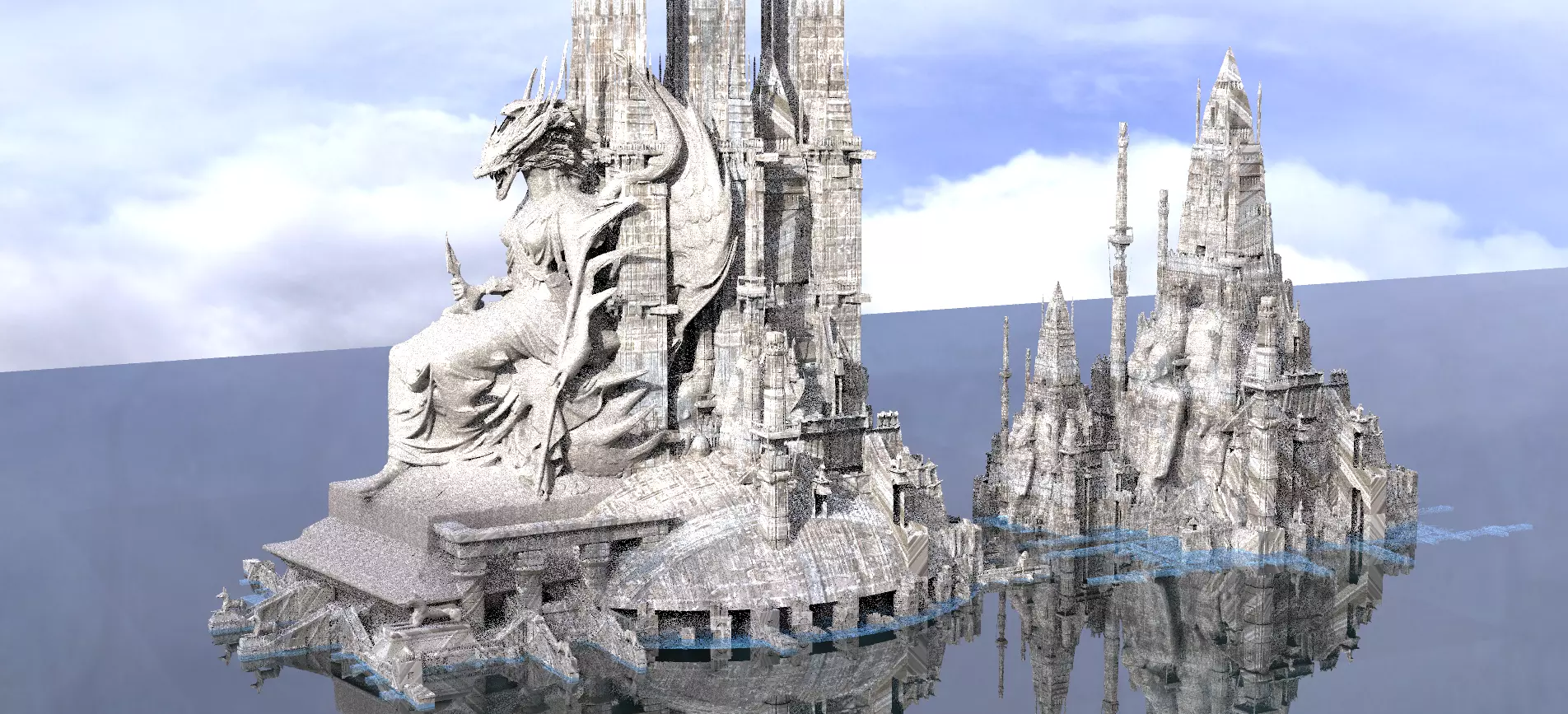 Ancient Alien Gods kit bash 3D model_0