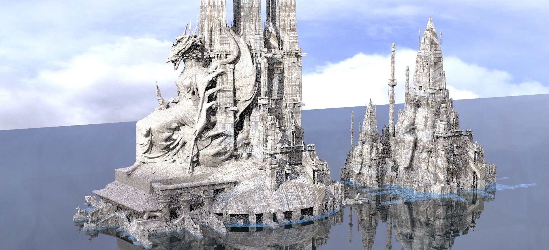 Ancient Alien Gods kit bash 3D model_1