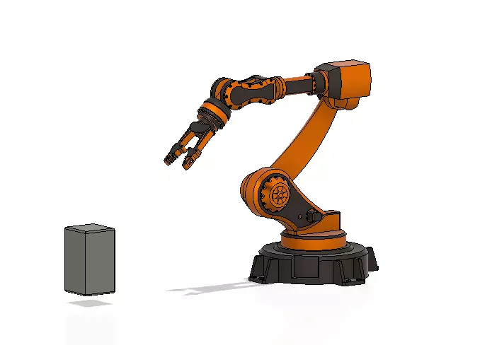 Industrial Robotic Arm 3D model_0