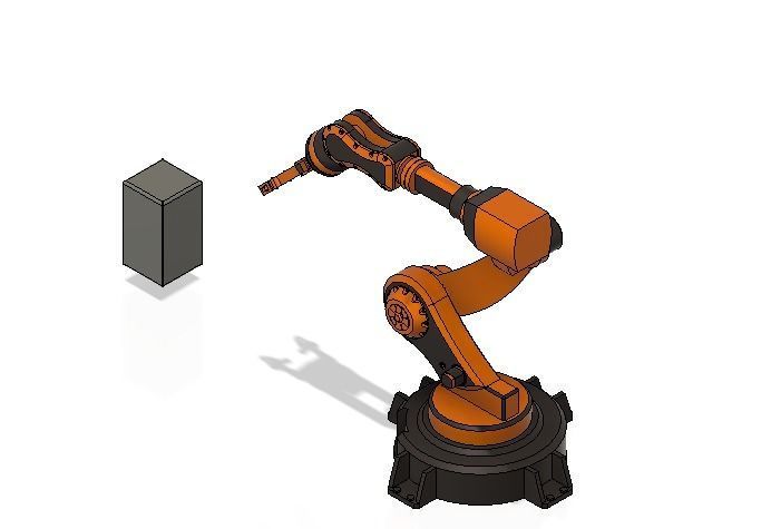 Industrial Robotic Arm 3D model_1