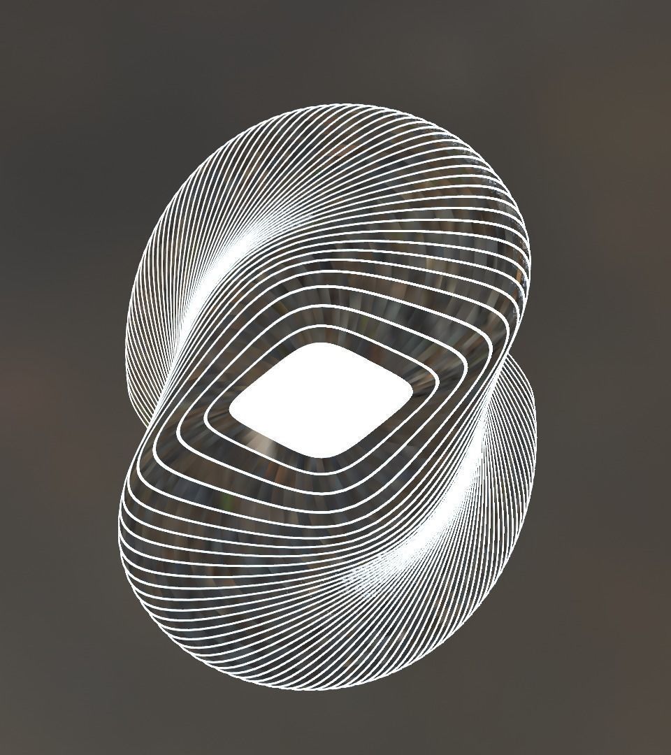 Skyscraper twisted 3D model_7