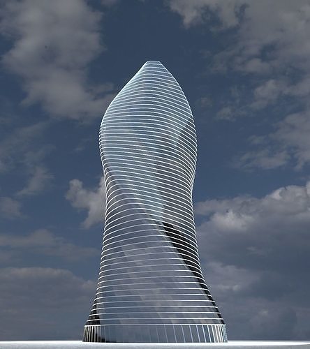 Skyscraper twisted 3D model