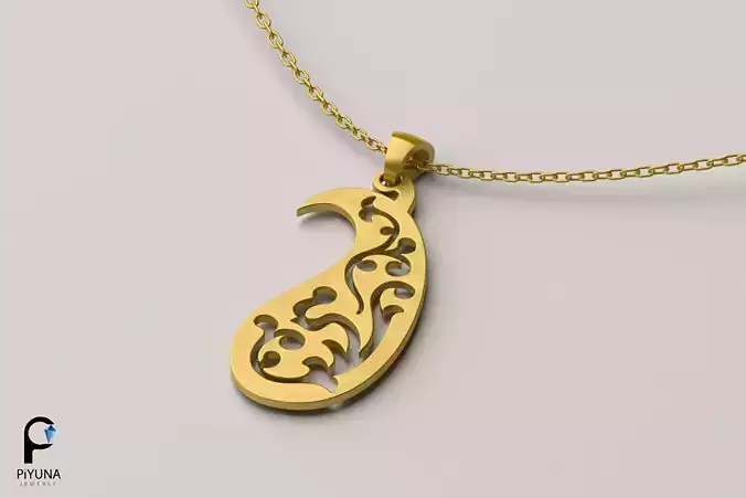 Eslimi bote jeghe pendant  07 3D print model