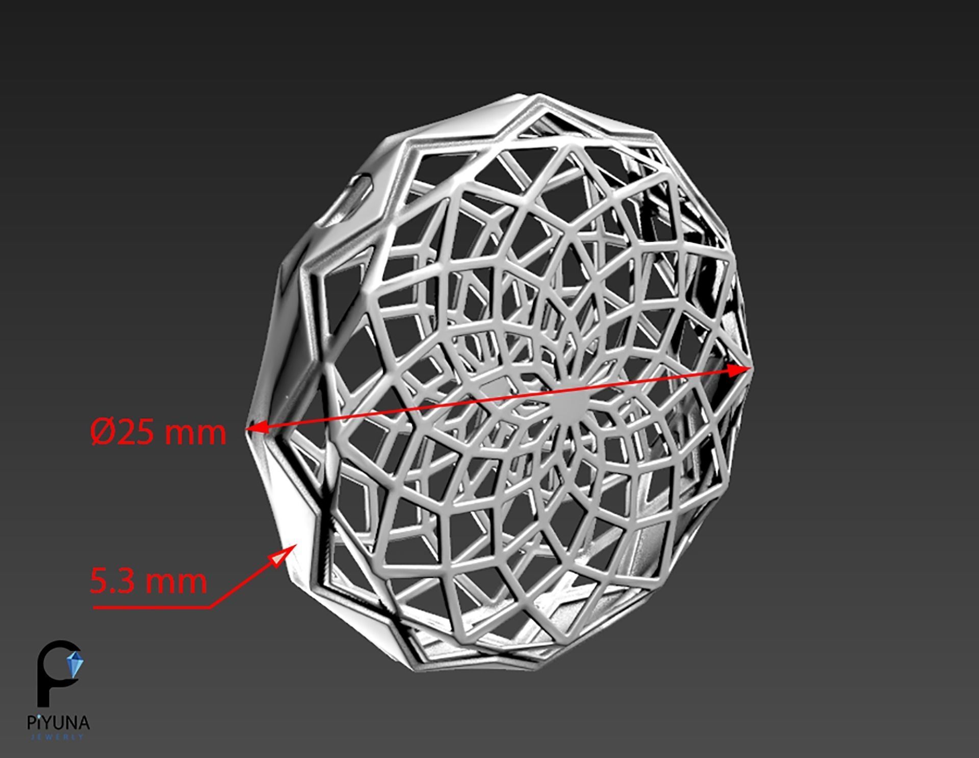 Eslimi Pendant 04 3D print model_4