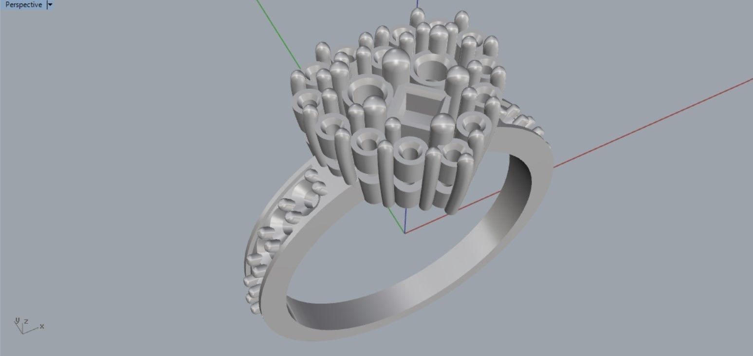 Ring Heart jewelry 007 3D print model_6