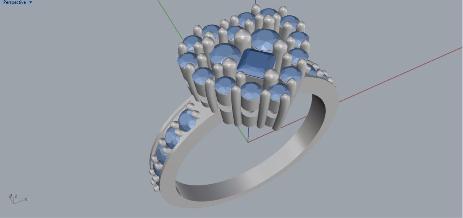 Ring Heart jewelry 007 3D print model_5