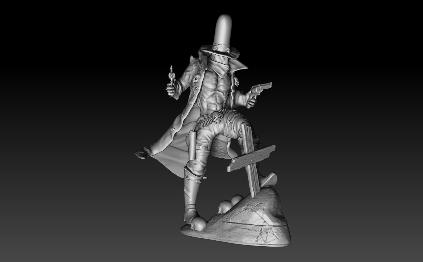 Spawn Gunslinger 3D print model_2