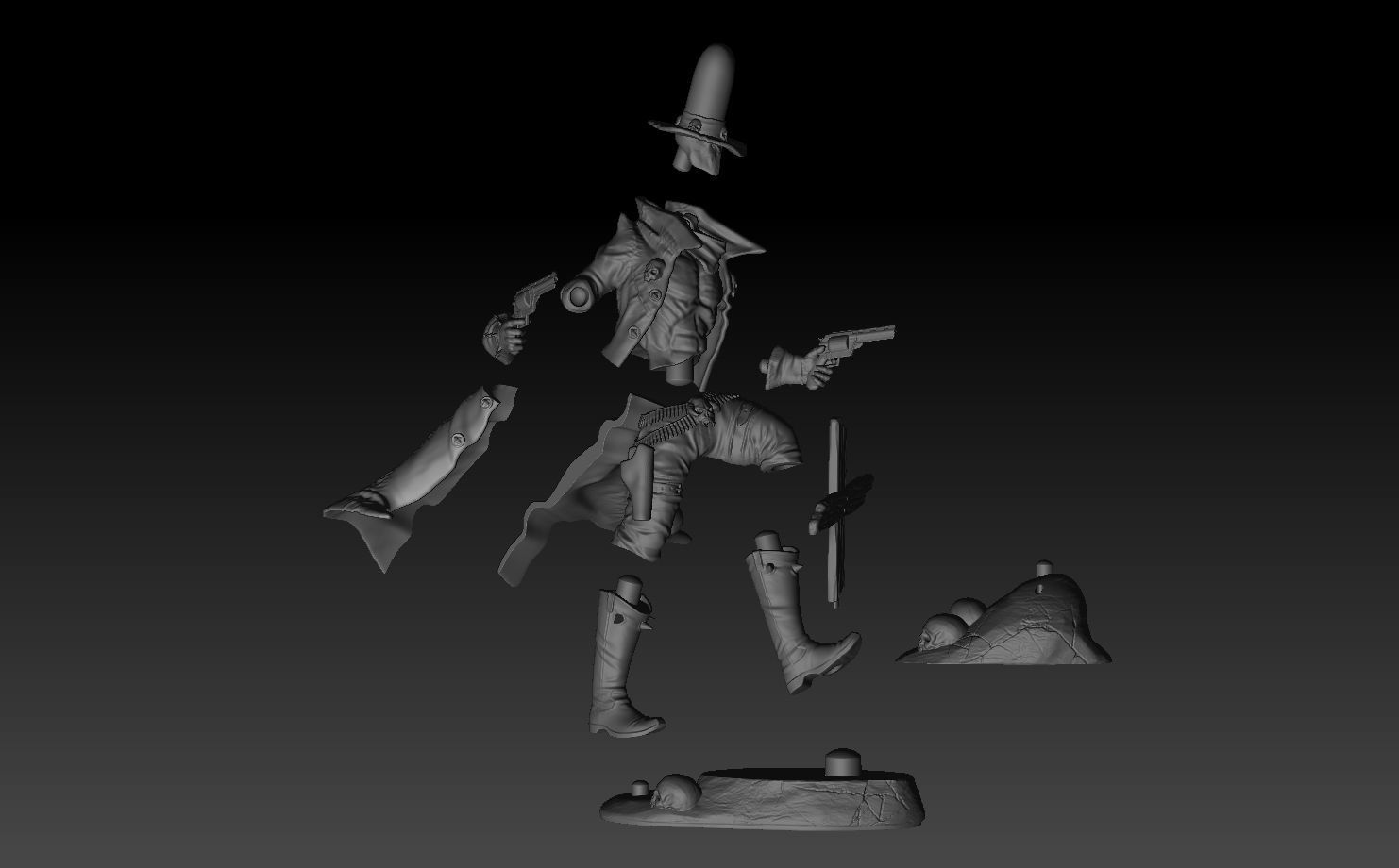 Spawn Gunslinger 3D print model_6