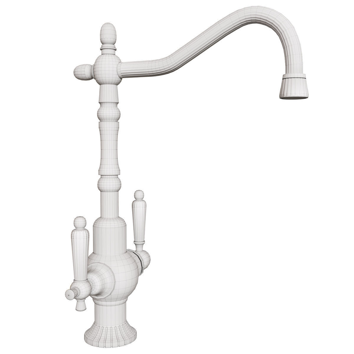 ZORG ZR 351 Kitchen Mixer 3D model_6