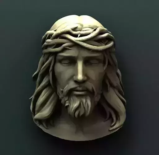 Jesus head relief