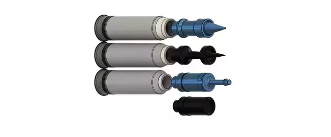 120 mm tank shells  3D print model