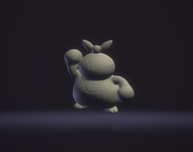 Pokemon Makuhita 3D Model - 50 mm - Ready to print 3D print model