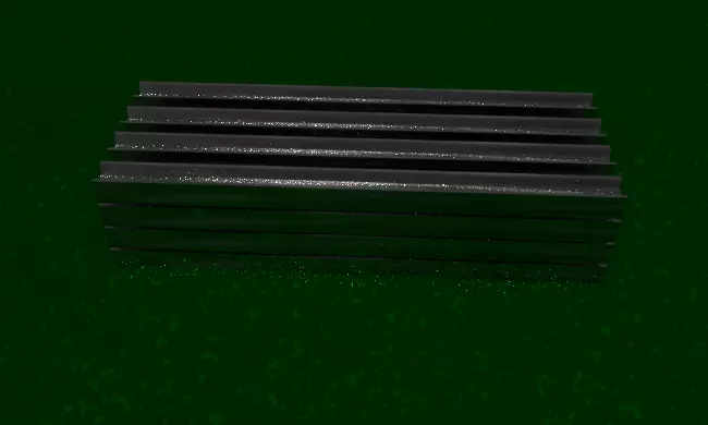 Iron set of bars on grass Free 3D model_0