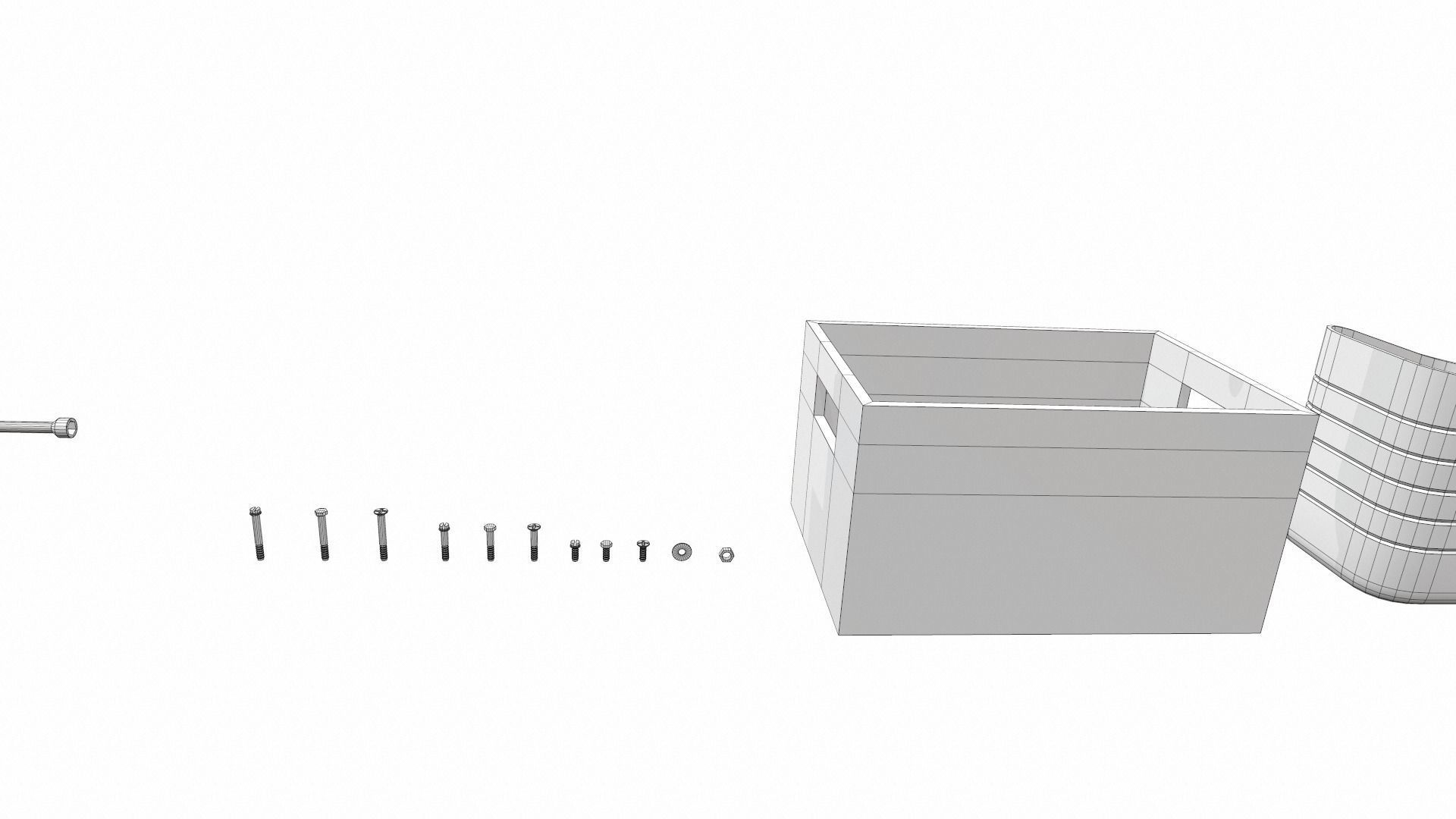 Cartoon work props pack vol 2 garage accessories 3D model_11