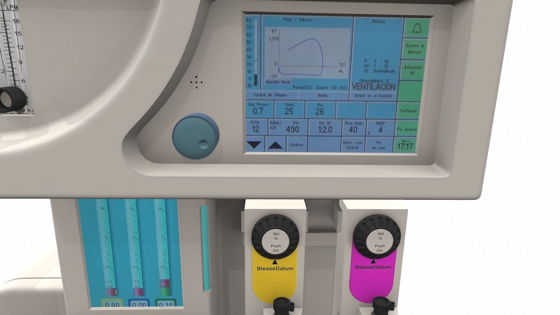 Medical anesthesia machine Sirius 3D model_19