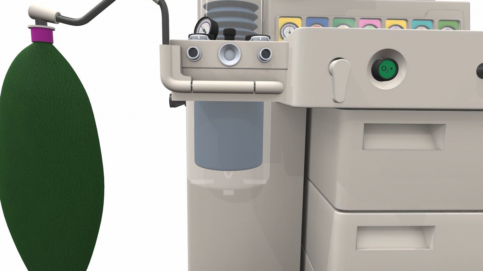 Medical anesthesia machine Sirius 3D model_15