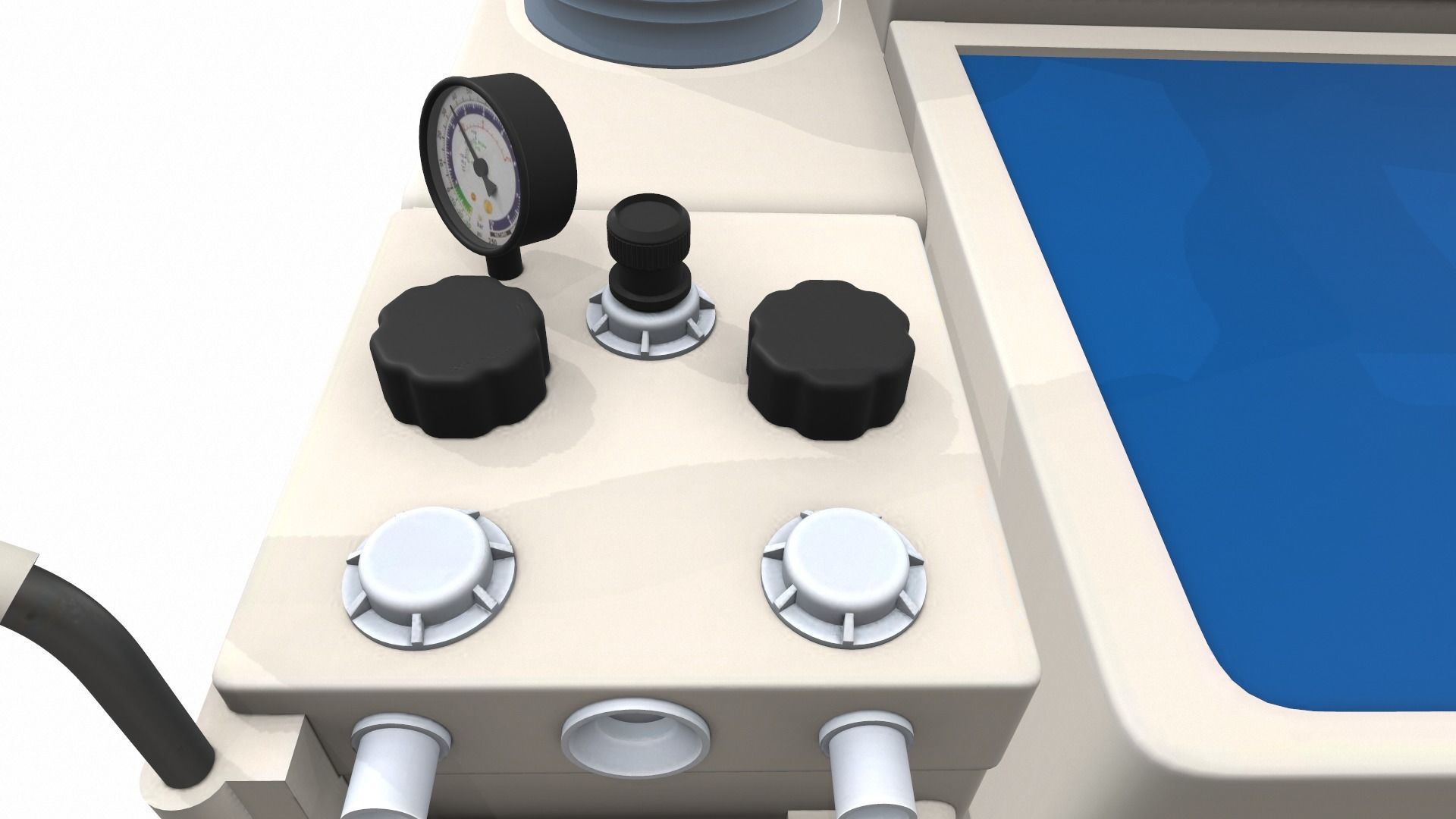 Medical anesthesia machine Sirius 3D model_16