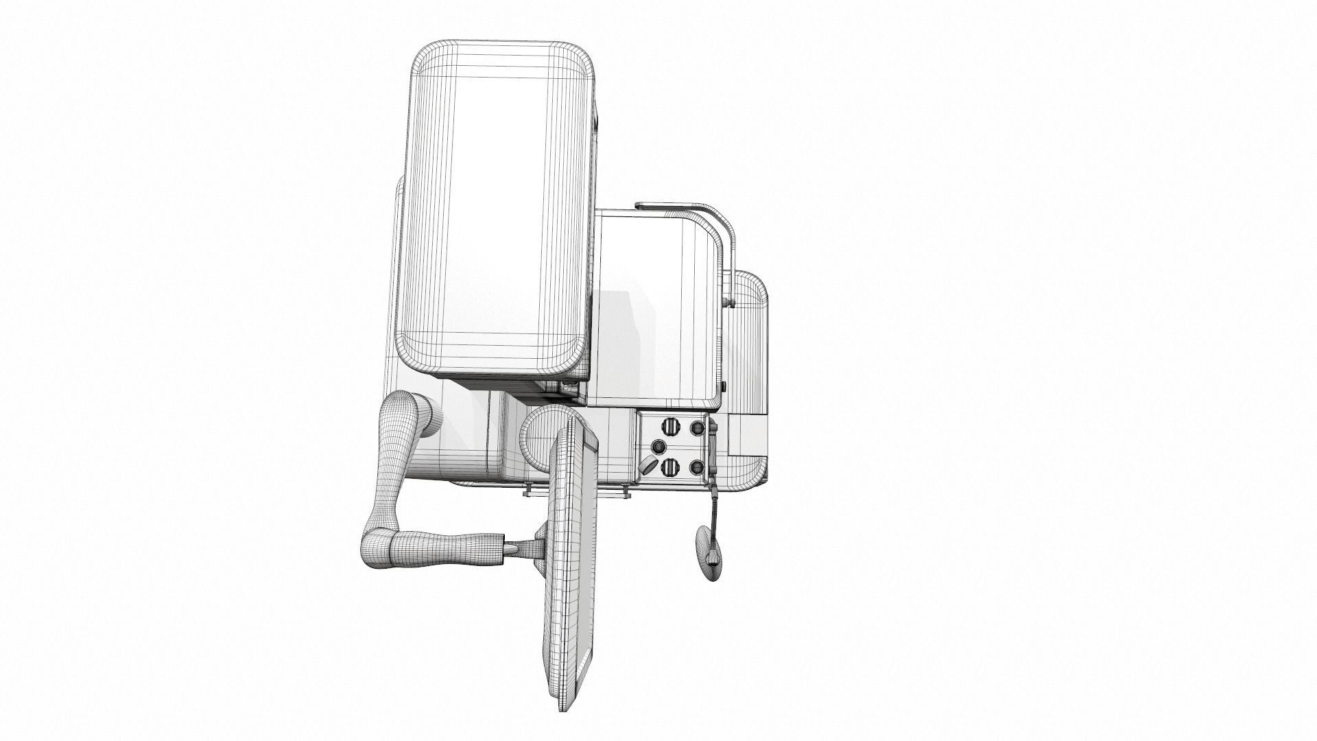 Medical anesthesia machine Sirius 3D model_27