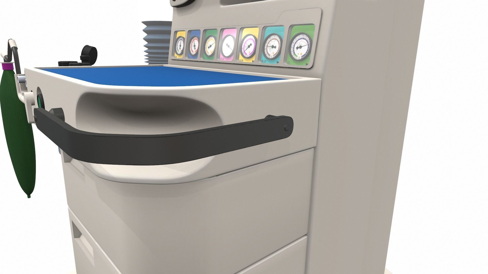 Medical anesthesia machine Sirius 3D model_20