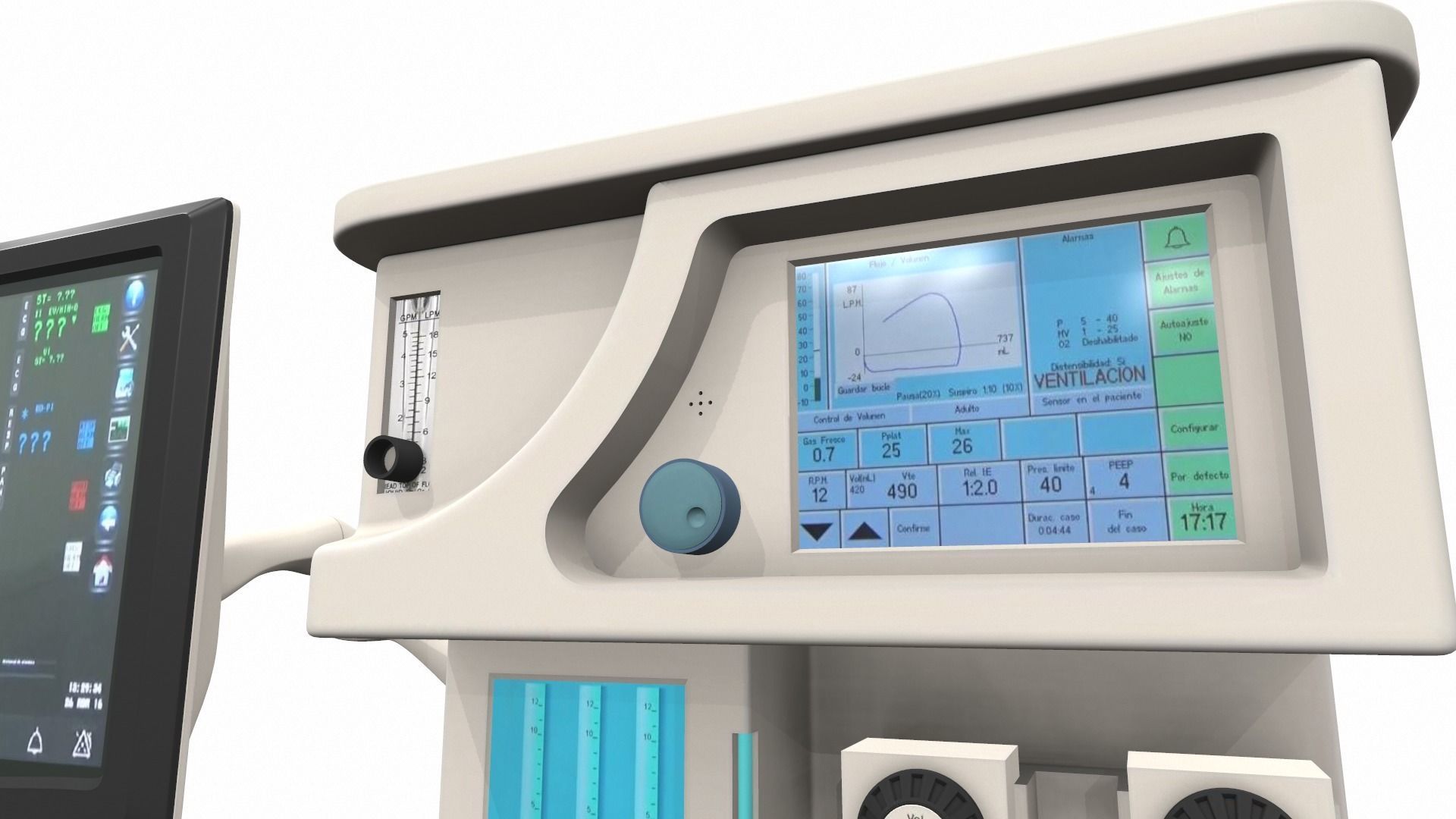 Medical anesthesia machine Sirius 3D model_11