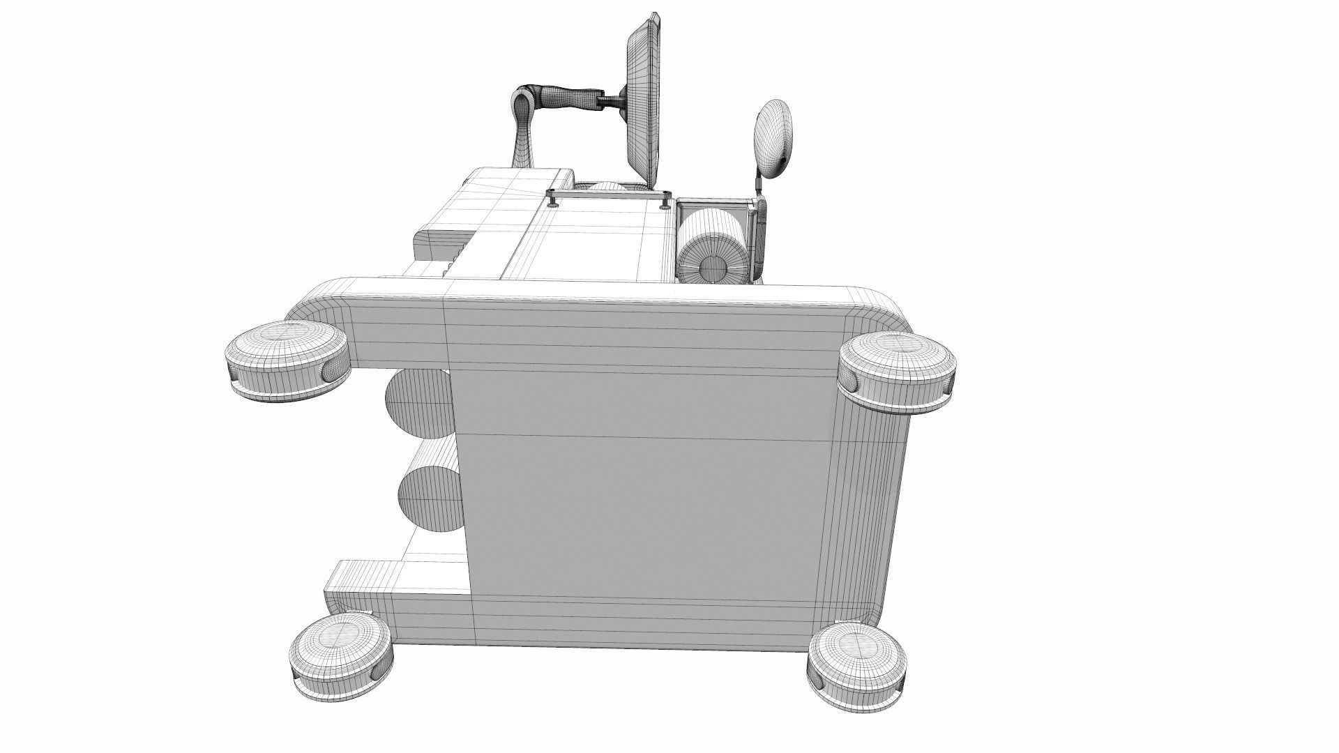 Medical anesthesia machine Sirius 3D model_26