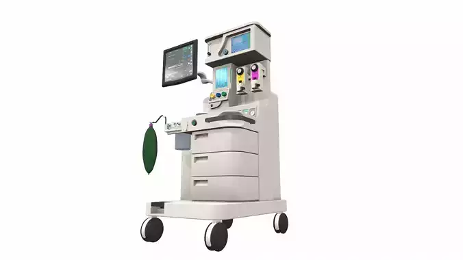 Medical anesthesia machine Sirius 3D model
