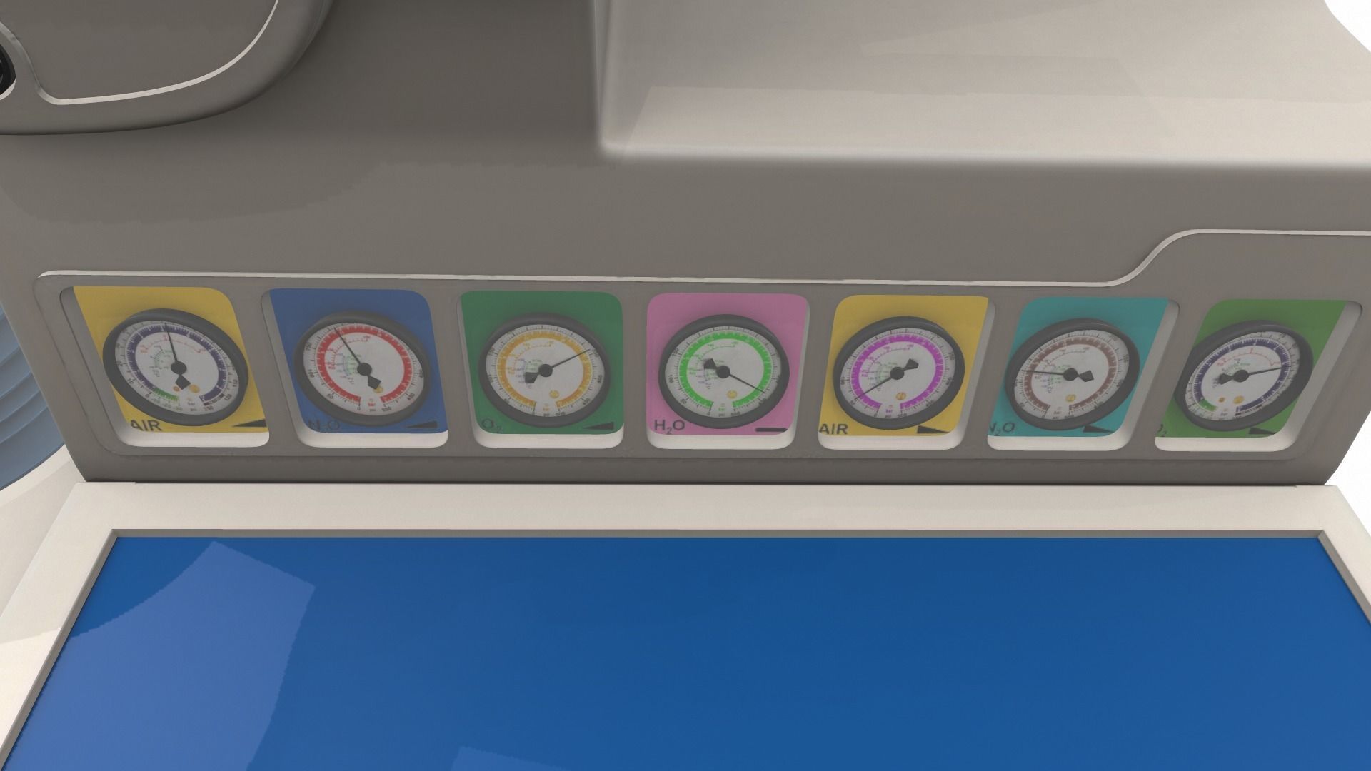 Medical anesthesia machine Sirius 3D model_17