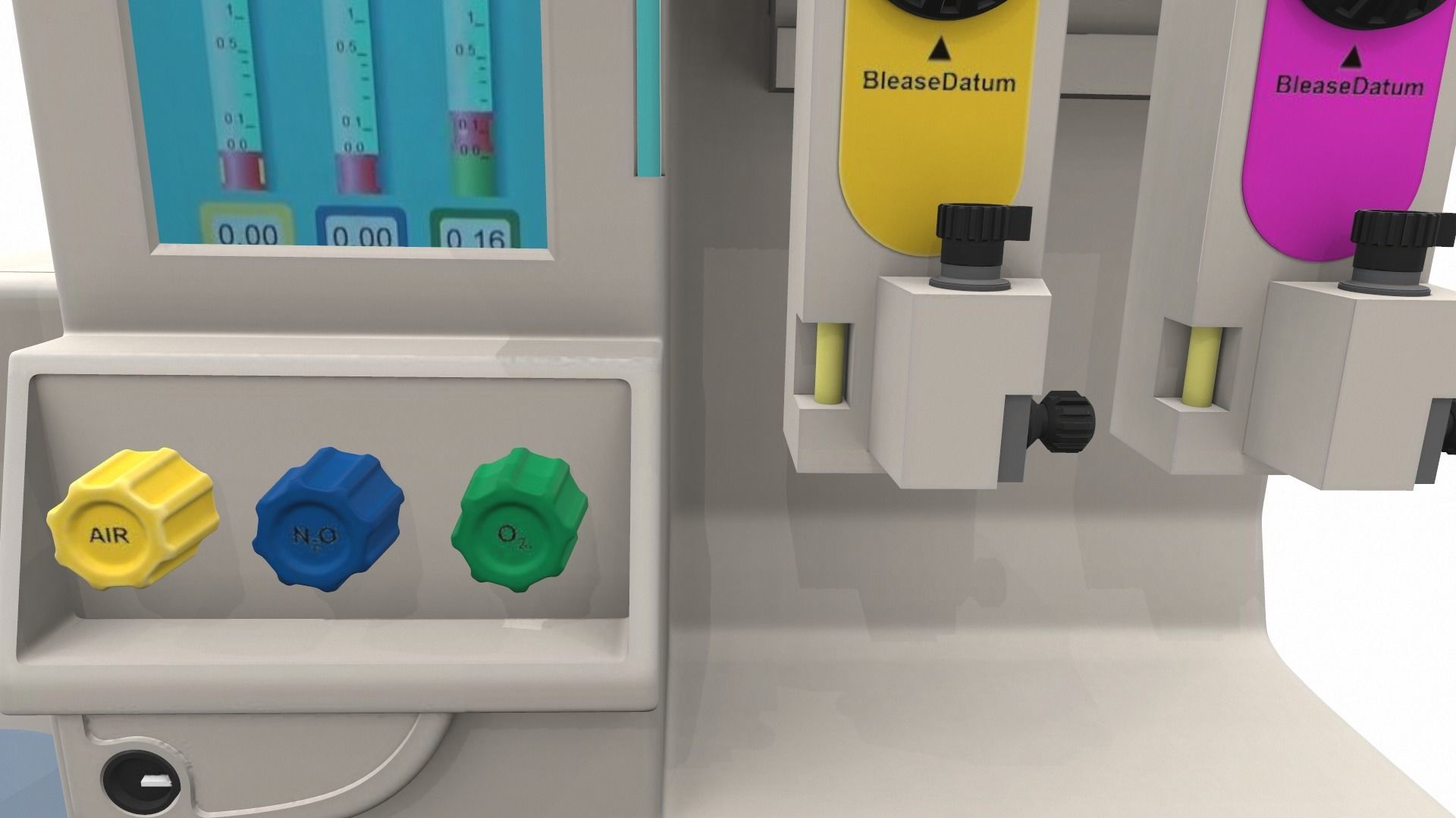 Medical anesthesia machine Sirius 3D model_18