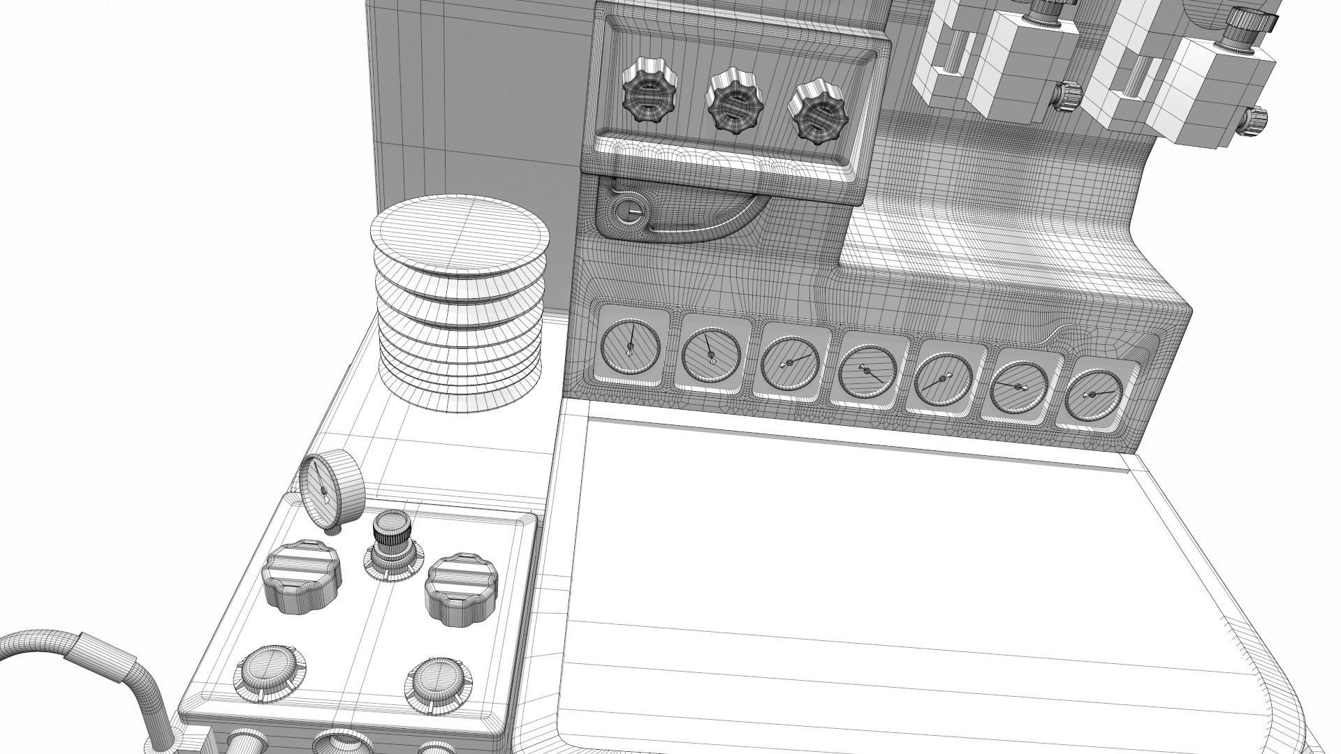 Medical anesthesia machine Sirius 3D model_37