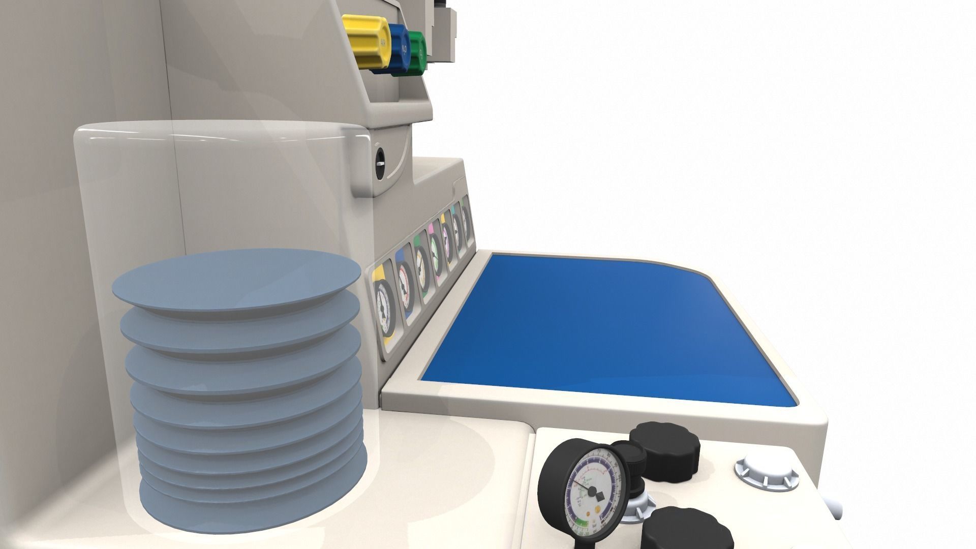 Medical anesthesia machine Sirius 3D model_21