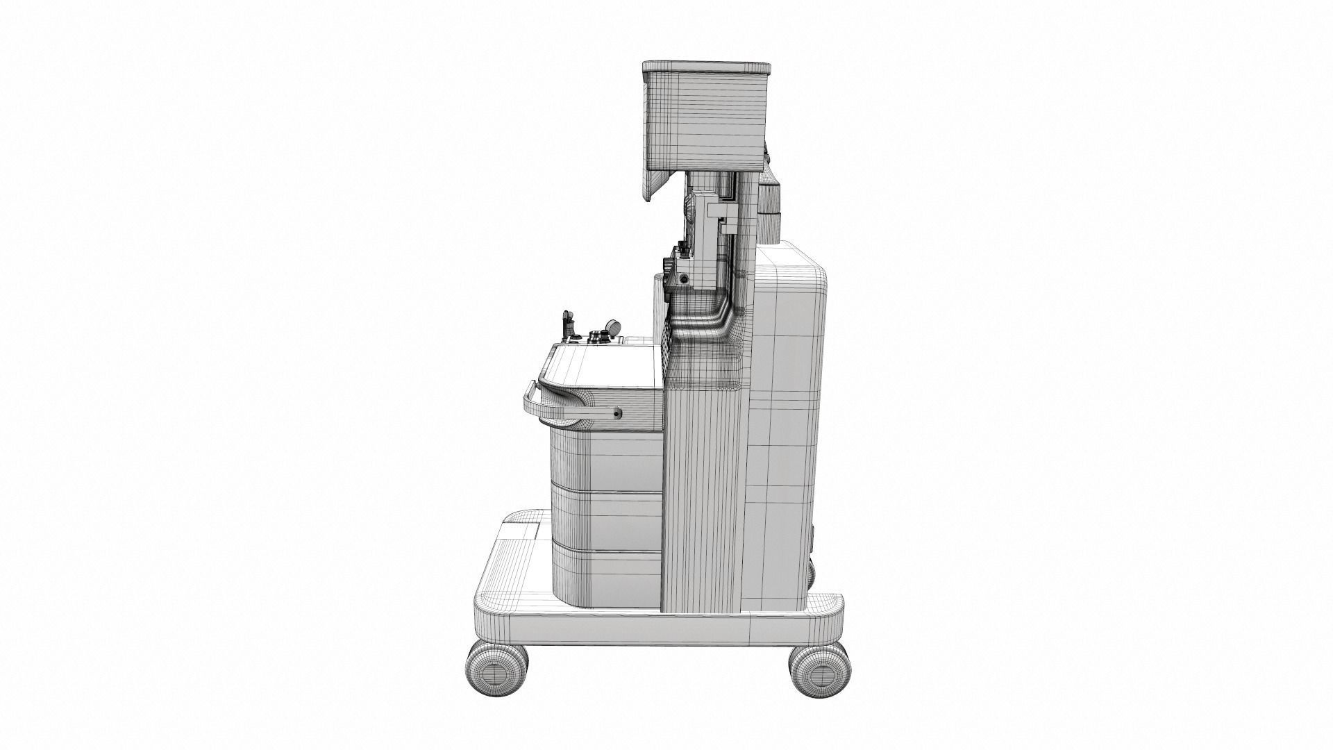 Medical anesthesia machine Sirius 3D model_23