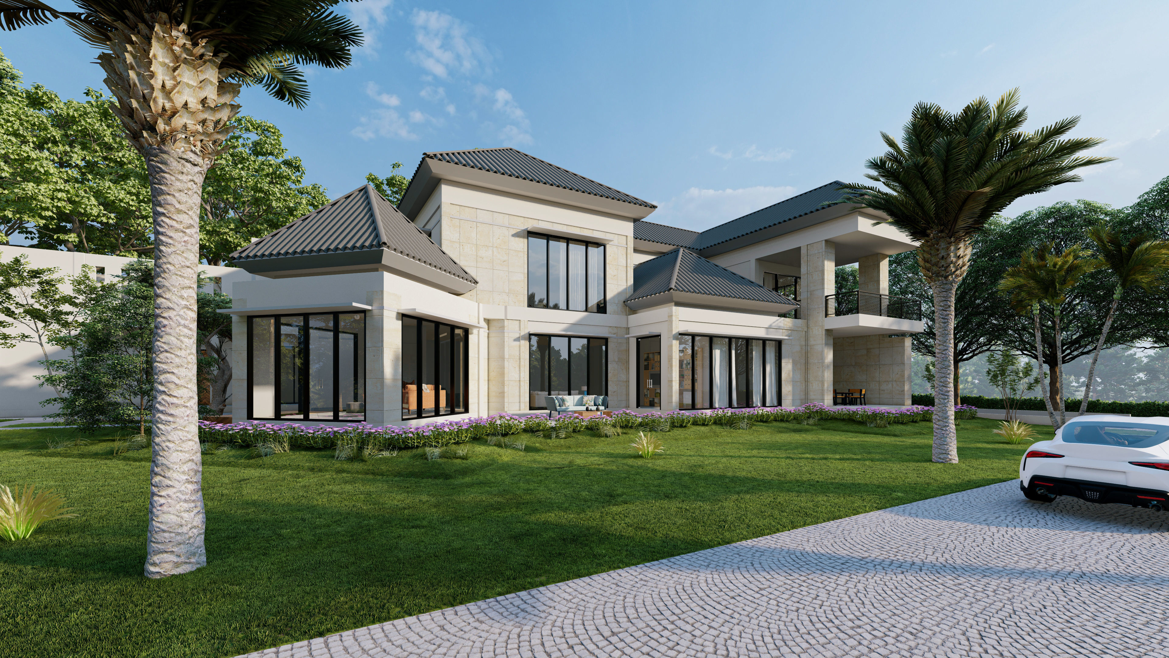 LUMION SCENE Villa Modern 21 3D model 3D model_2