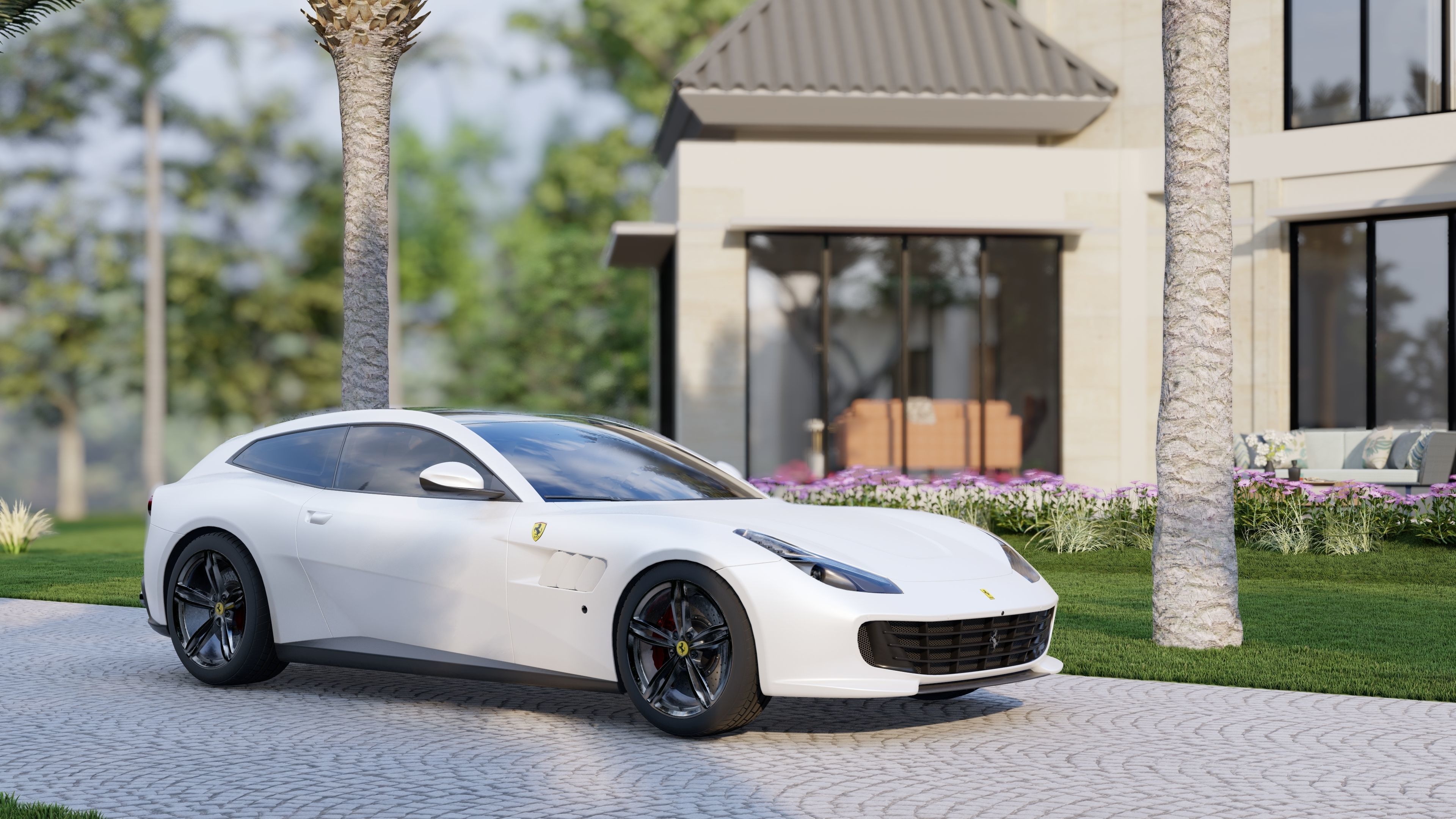 LUMION SCENE Villa Modern 21 3D model 3D model_5